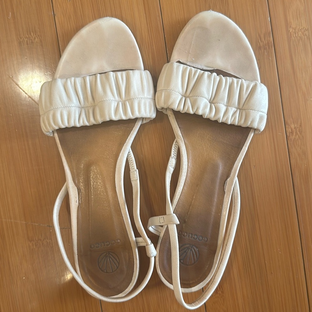 Coclico Rushed Leather Sandals